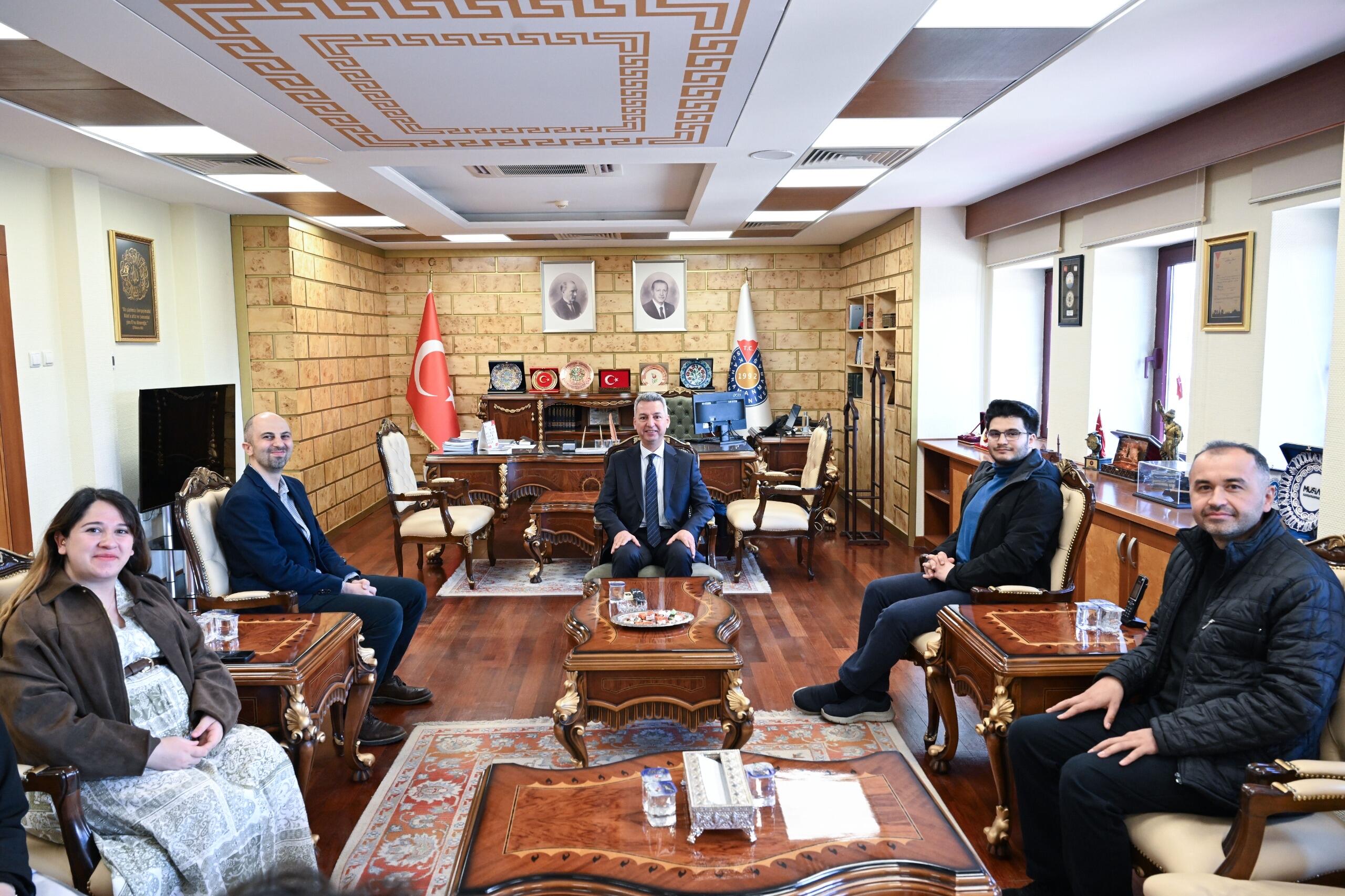 KSÜ REKTÖRÜ PROF. DR. İBRAHİM TANER OKUMUŞ'U ZİYARET